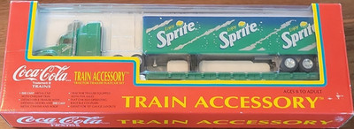 Vintage K-Line Coca Cola SPRITE Train Accessory / Die Cast Semi Truck / trailer
