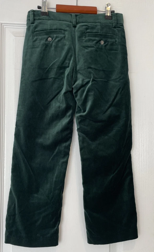 Nuevo con etiquetas Pantalones de terciopelo verde forrados de vacaciones JANIE & JACK talla 6 para niños nuevos con etiquetas Foto 4 de 4