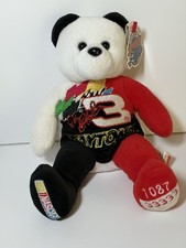 Team Speed Bears Authentic NASCAR Dale Earnhardt Daytona 500 Beanbag Plush Bear