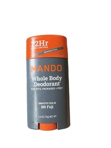Mando Whole Body Deodorant Mt Fuji Aluminum-Free 72-Hour Solid Stick 2.6 oz