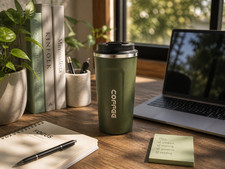 Coffee Mug Cup Flask 510ML Leakproof Insulated Thermal Travel Stainless Steel