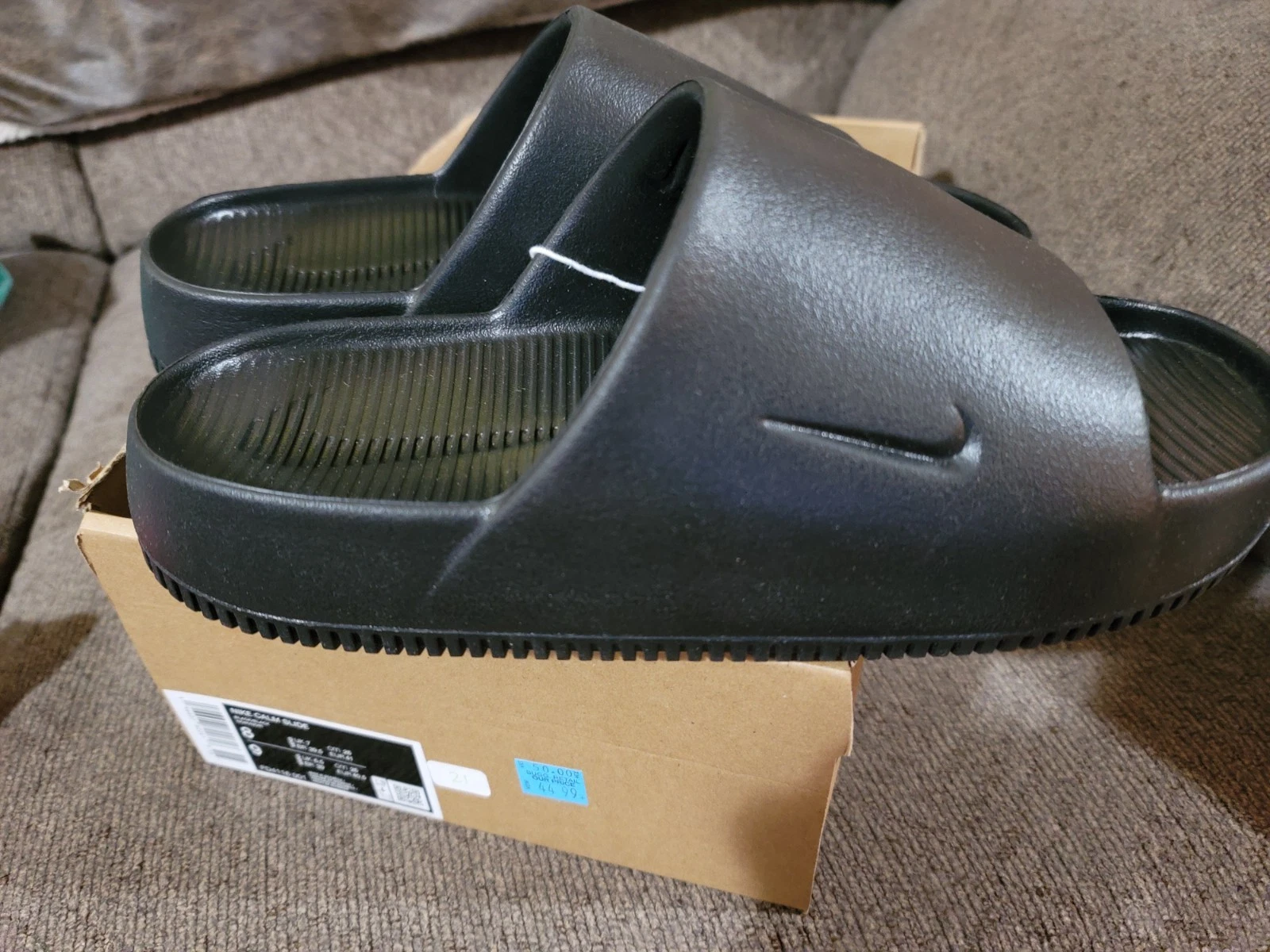 NIKE CALM SLIDE uomo taglia 8 donna taglia 9 nuova senza coperchio