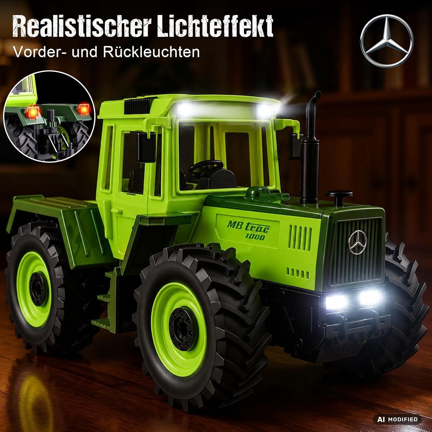 Trattore RC Trattore Telecomandato Giocattolo, RC Trecker MB-trac 1000 per Bambini foto 3