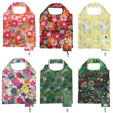 6 PCS Large Capacity 50 Lbs Foldable Reusable Shopping Bags Tote