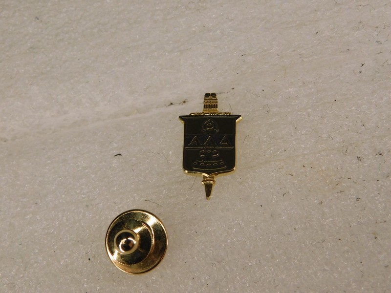 Gold Tone Alpha Lambda Delta Sorority / Fraternity Lapel Pin
