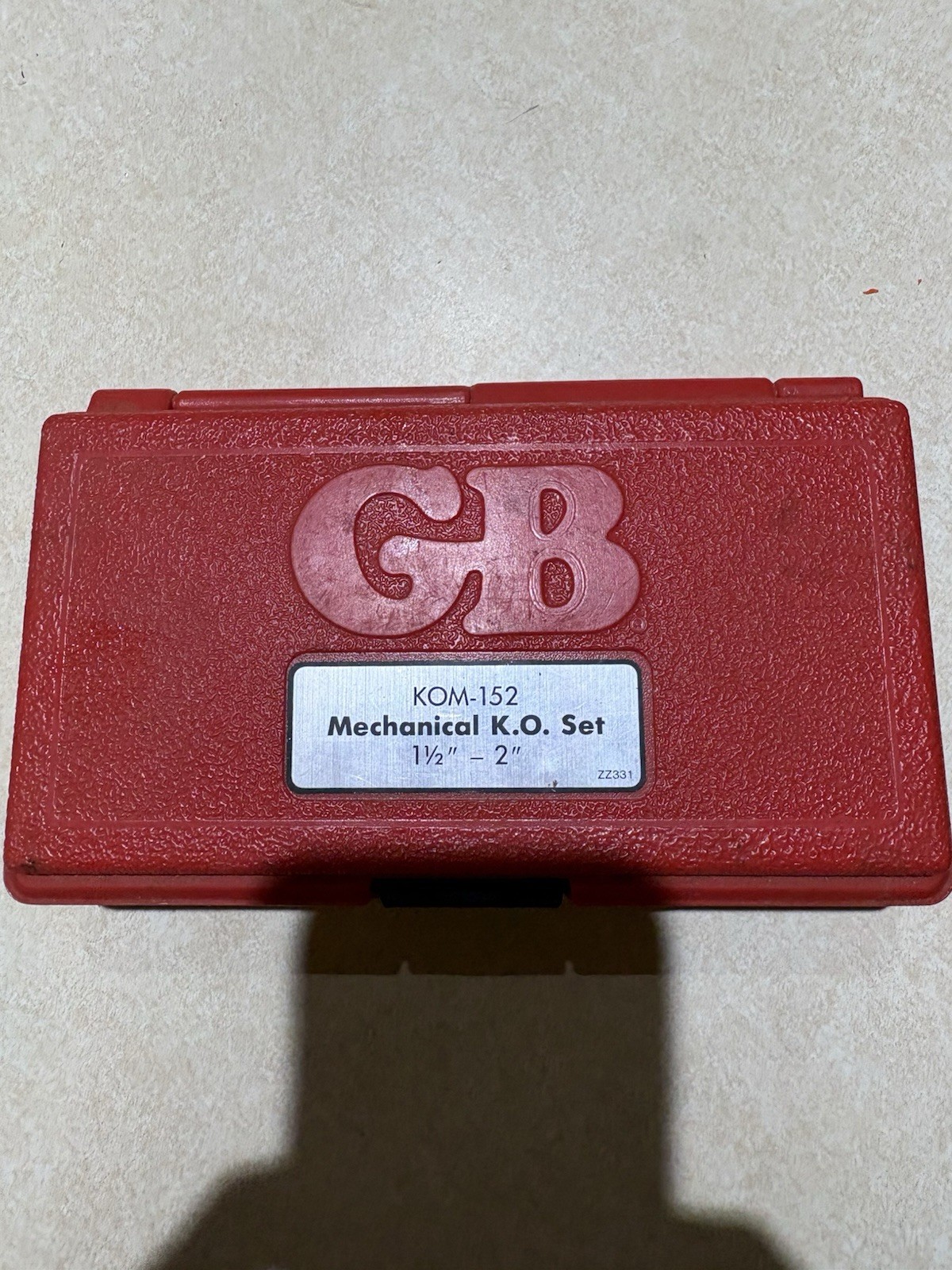 GB Electrical KOM-152 Mechanical Knockout Set (1½" – 2")