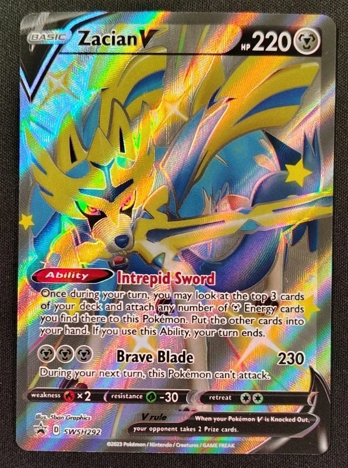 Zacian V SWSH292 SWSH: Sword & Shield Promo Cards for sale | eBay