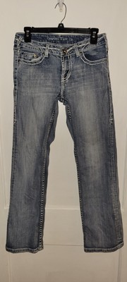 Cowgirl Tuff Co. Womens Denim Tuff Cookie White Jeans Size 28X31