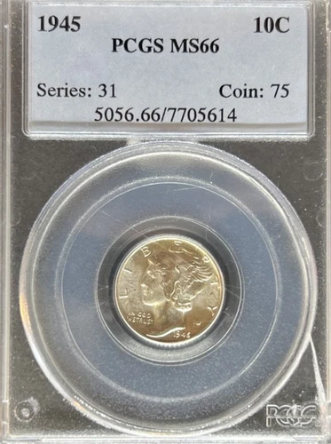 1945 Mercury Dime MS66 PCGS (#PA7705614)