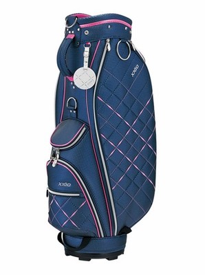 XXIO Women Navy Pink 5-Way Divide Single Strap Golf Cart Caddy Bag - NEW