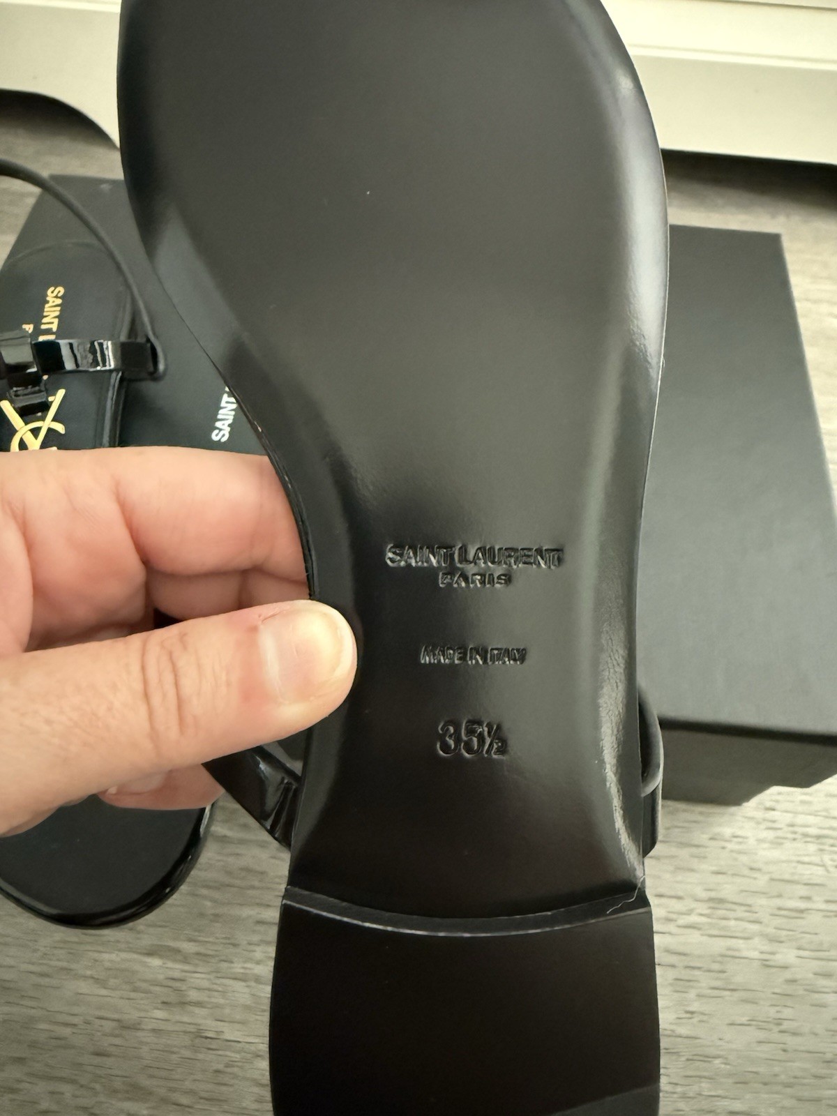 Sandali monogramma Saint Laurent Cassandra taglia 35 5