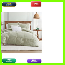 Peri Home Bows Duvet Cover Set 100 Cotton 2-Piece Bedding Twin Green Sasha Bows