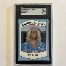 Ric Flair 1982 WRESTLING ALL STARS ROOKIE RC CARD #27 SGC 7 WWE WWF NWA 