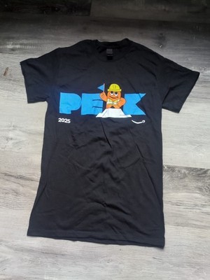 Amazon PEAK 2025 Logo T-Shirt Swag Size XS Extra Small Peccy Related OBO