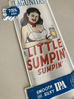 #ad ✅ Lagunitas Lil Sumpin Hazy Craft Metal Tin Sign Beer Bar Mancave Tacker $28.00