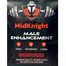MidKnight 850mg Fast Acting Male Performance capsules - 10 Pills - USA