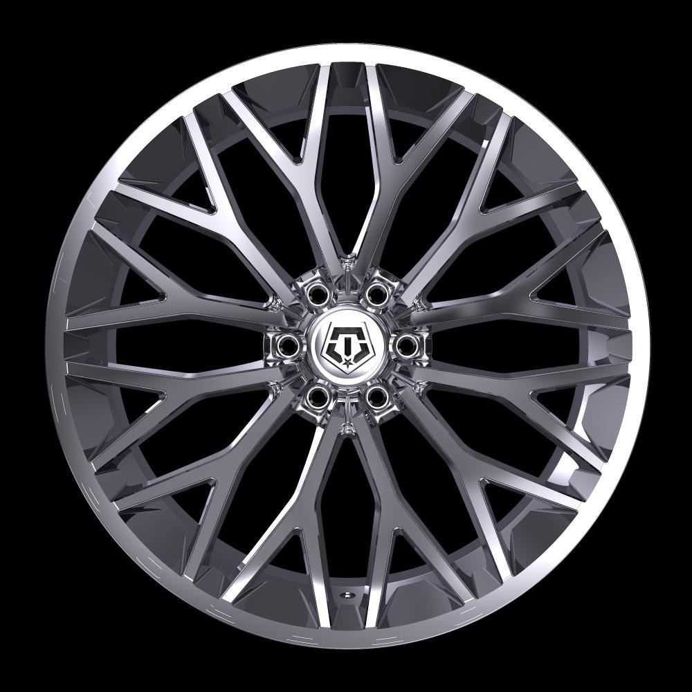 TIS Wheels 566C 26x12 -44 Chrome 6x139.7 6X5.5 (QTY 4) A276732 | eBay