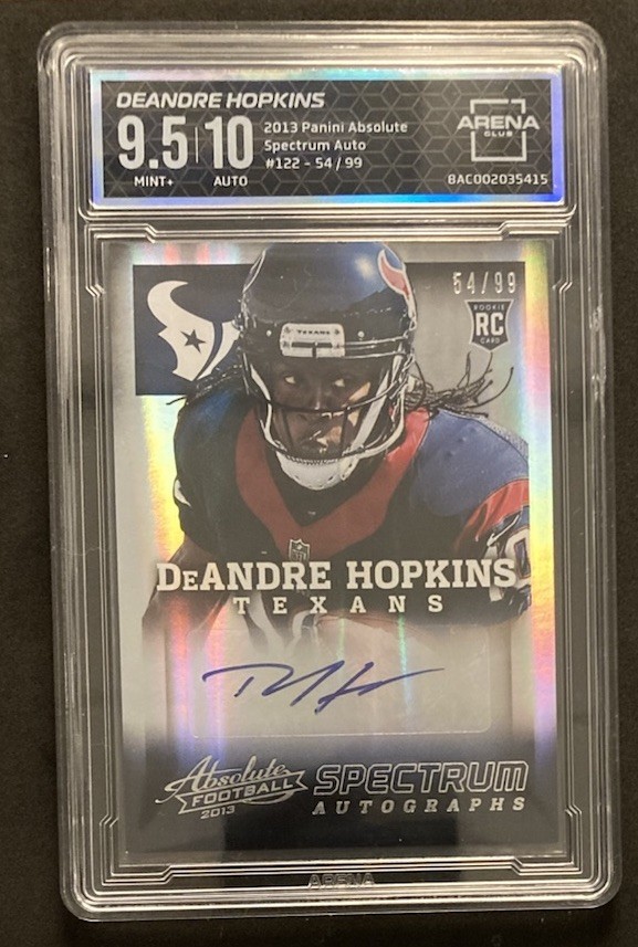 DeAndre Hopkins Panini Absolute #122 Autograph
