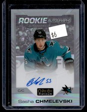 2020-21 O-Pee-Chee Platinum Rookie Rainbow Autograph Sasha Chmelevski RC Auto