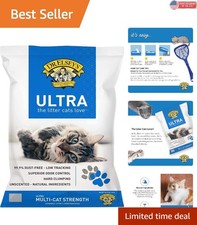 Ultra Unscented Clumping Clay Cat Litter - 40 lb Bag with Superior Odor Control 0.85 per pound