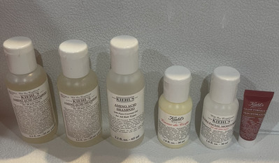 3 Kiehls Amino Acid Shampoo 2.2 Oz ea, Glow Formula, 17 oz, Lotion & Moist, 1 oz