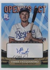 2023 Topps Big League Opening Act Blue Foil Vinnie Pasquantino #OAA-VP Auto 01v6