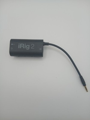 IK Multimedia iRig 2 Mobile Interface Gitarre DJ Streaming schwarz 3,5 mm