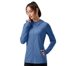 Women'S UPF 50 Sun Protection Hoodie Jacket Lightweight Long Sleeve Size XL