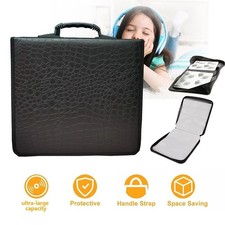 400 Capacity CD/DVD Case Holder Organizer Wallet Sleeves Booklet Binder Storage