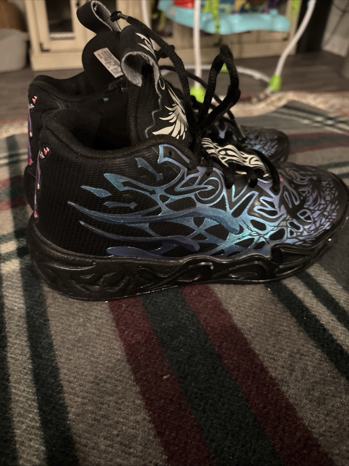 Puma x Lamelo Ball MB.04 Reflections size 4.5 moderate wear, with box thumbnail 2