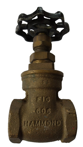 3/4 in HAMMOND Brass Gate Valve Non-Rising Stem Class 125 WOG 200psi  FPT