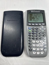 Texas Instruments TI-84 Plus Silver Edition Graphing Calculator With Cover Works