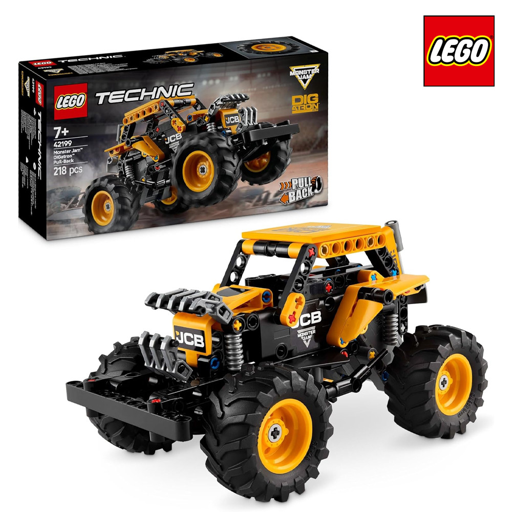 LEGO Technic 42199 Monster Jam DIGatron Jeep - Azione Pull-Back Estrema