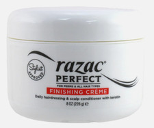 Razac Perfect for Perms Finishing Creme Daily Hairdressing  Scalp Cond 4oz-USA