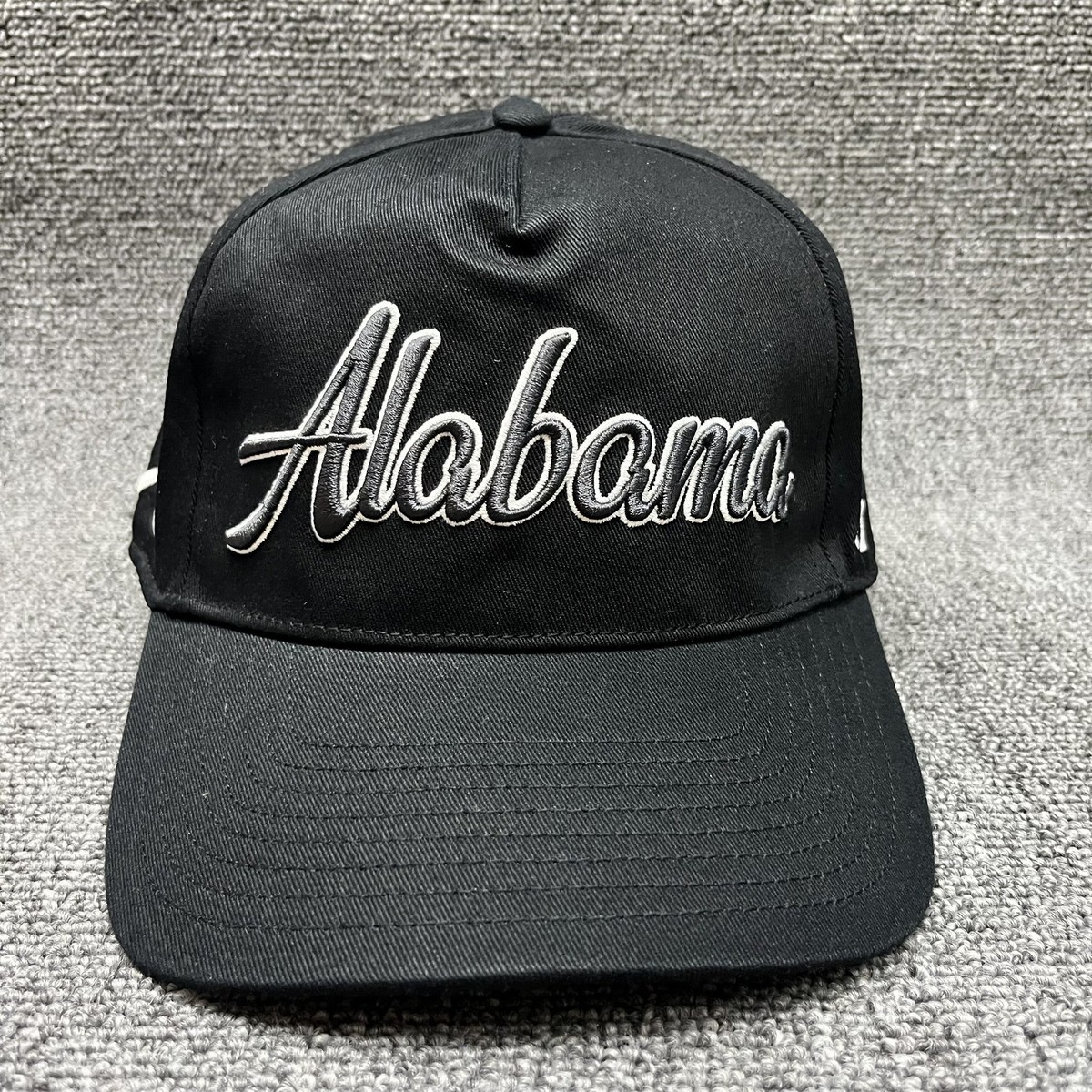 Alabama Crimson Tide '47 Brand Captain Snapback Hat Black Script Logo Cap