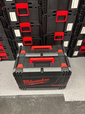 Milwaukee x2 große Werkzeugkiste Aufbewahrungskoffer GROSSE TIEFE TRUHE GRÖSSE 2 2er Pack stapelbar