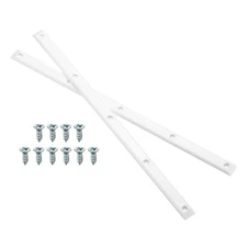 1 Pair Rib Bones Rails, Stable and Flexible Skateboard Rails for Deck(White)