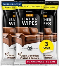 Leather Cleaner Wipes 4-in-1 Leather Cleaner and Conditioner for Furniture - Lea