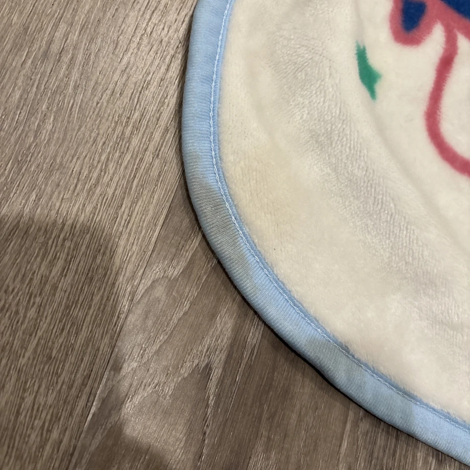 Vintage 2000s Y2K Baby Looney Tunes Baby Blanket Crib Fleece Bugs Bunny Balloon  - Image 2 of 4