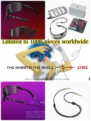 JINS x Ghost in the Shell TYPE-SUNGLASSES Limited to 1000 pieces worldwide
