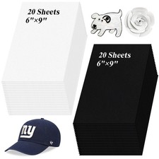 40 Pcs 3mm Embroidery Puffy Foam, 6 x 9 Inch EVA Foam Sheets for 3D Embroider...