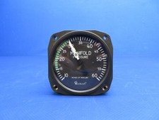 Beech 76 United Instruments Manifold Pressure Gauge PN 6122 WARRANTY (0126-1768)