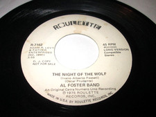 AL FOSTER BAND THE NIGHT OF THE WOLF 7" 45 VG/VG+ US VINYL LISTEN NORTHERN SOUL