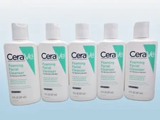 CERAVE FOAMING FACIAL CLEANSER 3 OZ NWOB LOT OF 5