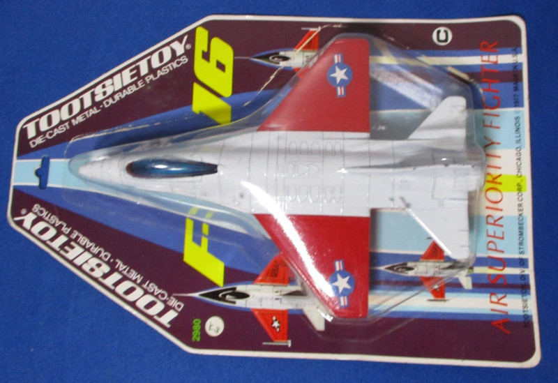VINTAGE 1977 TOOTSIETOY DIECASTF F-16 FIGHTER JET AIR SUPERIORITY FIGHTER SERIES