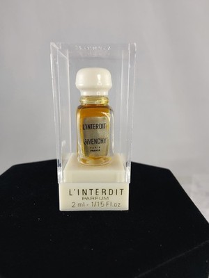 Vintage Givenchy L Interdit Parfum Miniature 2ml / 1/15 oz France Sealed in Case