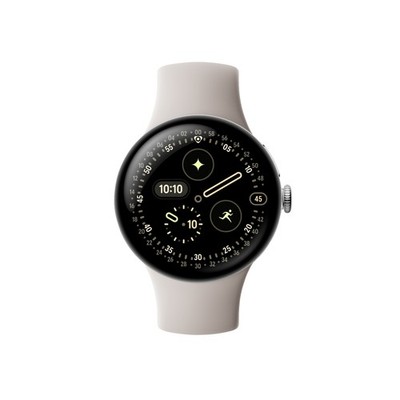 GOOGLE Pixel Watch 4 41 LTE Smartwatch Fluorelastomer, 130-215, Porcelain