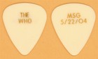 The Who Pete Townshend Vintage Guitar Pick - 2004 MSG Tour