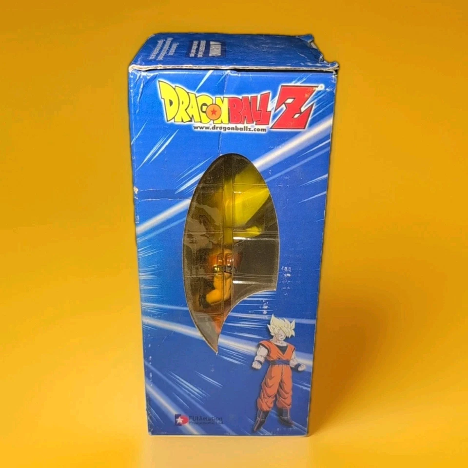 FIGURA SUPER SAIYAN CABEZA BOBBLE GOKU VINTAGE 2002 FUNIMATION RARA EN CAJA Foto 4 de 4