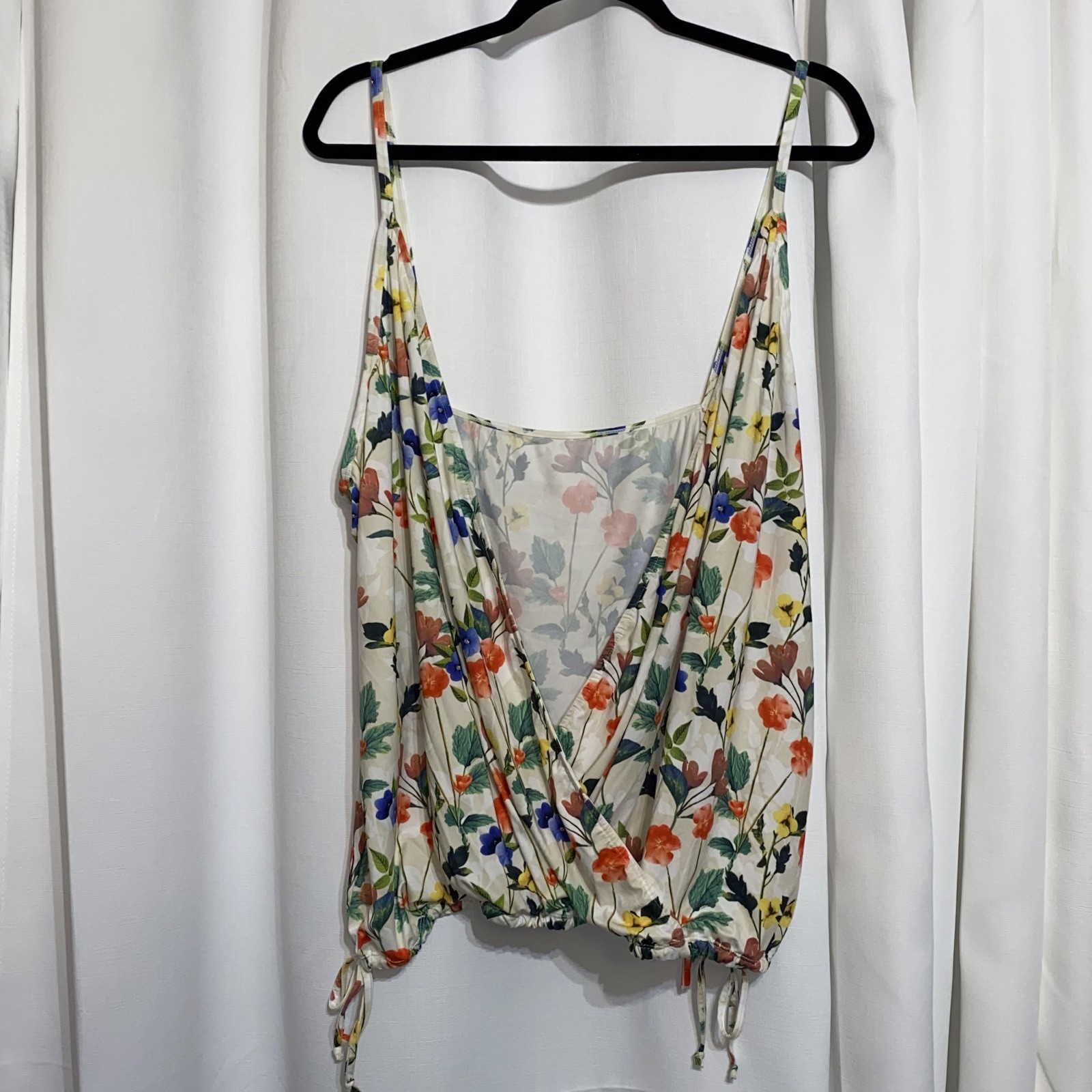 Fabletics Spaghetti Strap Multicolor  Floral Top … - image 3